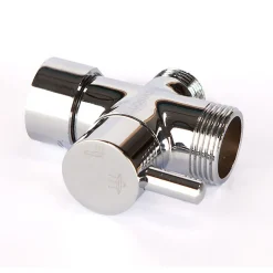 Kibath Colonne de douche extra-longue SIX ronde monocommande, 100-150 cm, finition chrome poli, en laiton