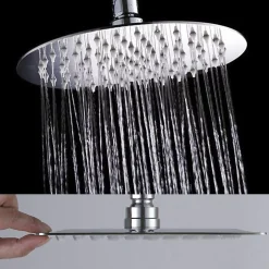Kibath Colonne de douche extra-longue monocommande DUA ronde, 100-150 cm, finition chrome poli, en laiton* Colonne De Douche Mécanique