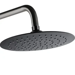Essebagno Colonne de douche façon inox et noir avec thermostatique Kissy* Colonne De Douche Thermostatique