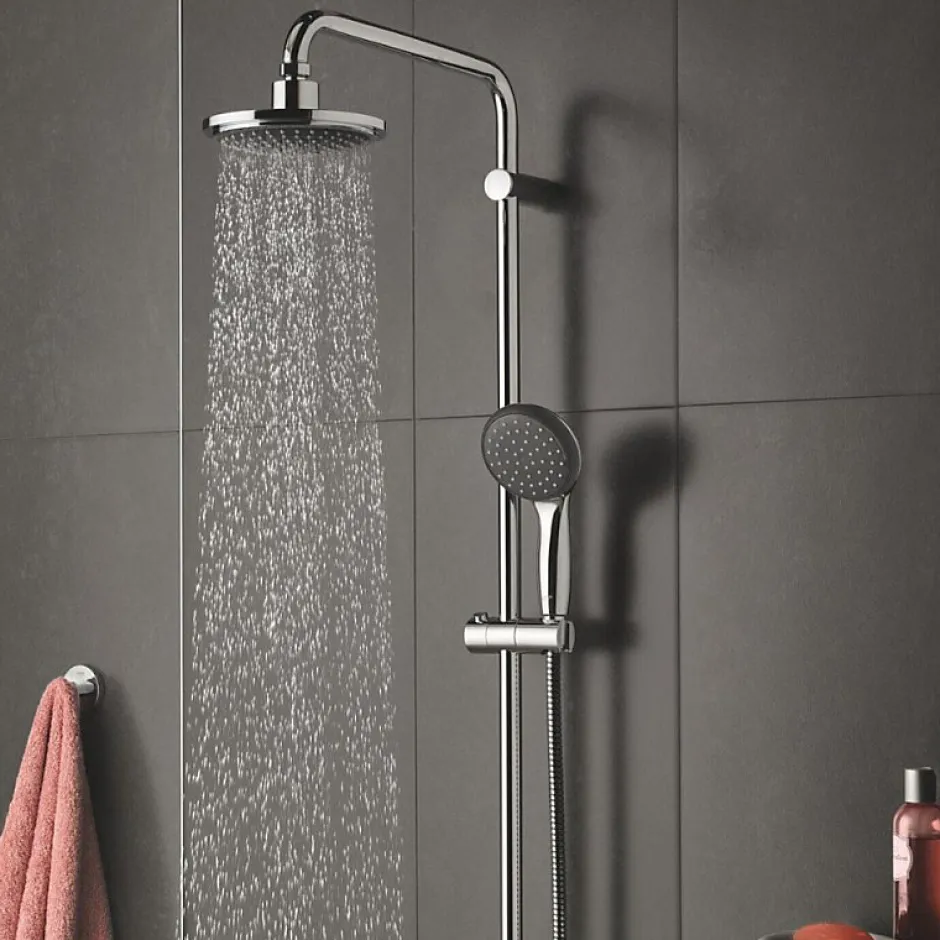 Grohe Colonne de douche Vitalio Start System 160 avec nettoyant robinetterie GrohClean* Colonne De Douche Thermostatique
