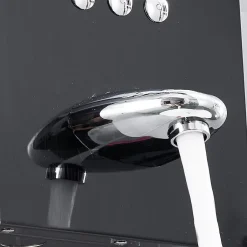 Saniverre Colonne de douche hydromassante LULY 4 jets + 1 robinet Noir -