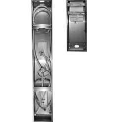 Saniverre Colonne de douche hydromassante KALY 4 jets Noir -* Colonne De Douche Hydromassante