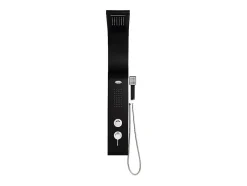 Vente-unique Colonne de douche hydromassante - noire - 20 x 132 cm - KOURBEA* Colonne De Douche Mécanique