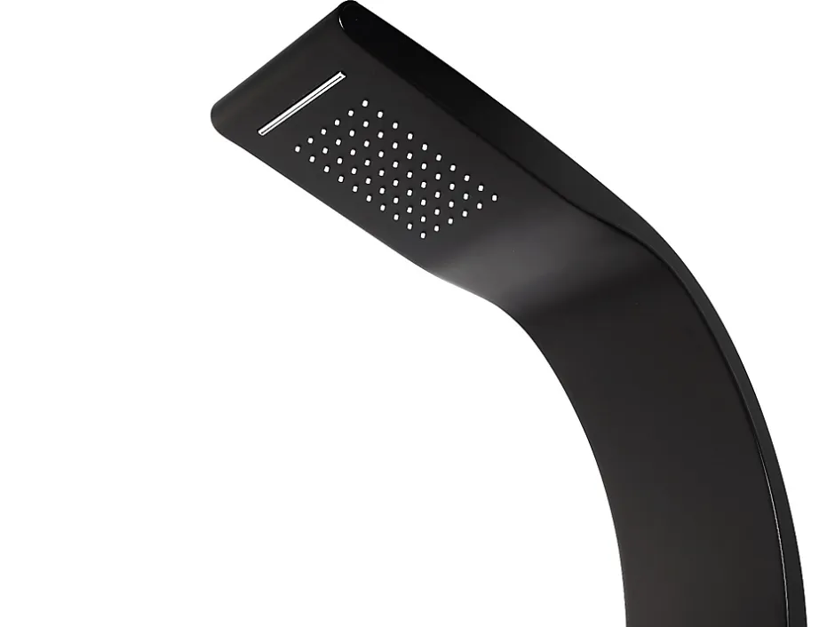 Vente-unique Colonne de douche hydromassante - noire - 20 x 132 cm - KOURBEA* Colonne De Douche Mécanique