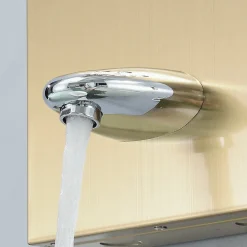 Saniverre Colonne de douche hydromassante LULY 4 jets + 1 robinet Or -* Colonne De Douche Hydromassante