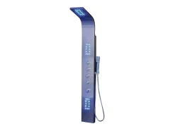 Vente-unique Colonne de douche hydromassante thermostatique à leds - 20 x 165cm - Argent - FELICITA