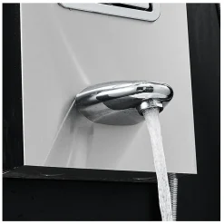 Saniverre Colonne de douche hydromassante LULY 4 jets + 1 robinet Gris -