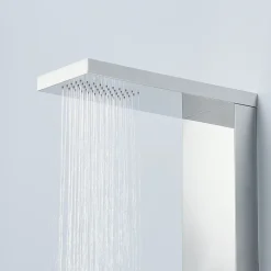 Saniverre Colonne de douche hydromassante ZENY 3 jets Gris / Argent -* Colonne De Douche Hydromassante