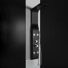 Laneri Colonne de douche hydromassage en ABS verni en poudre noir mat* Colonne De Douche Hydromassante