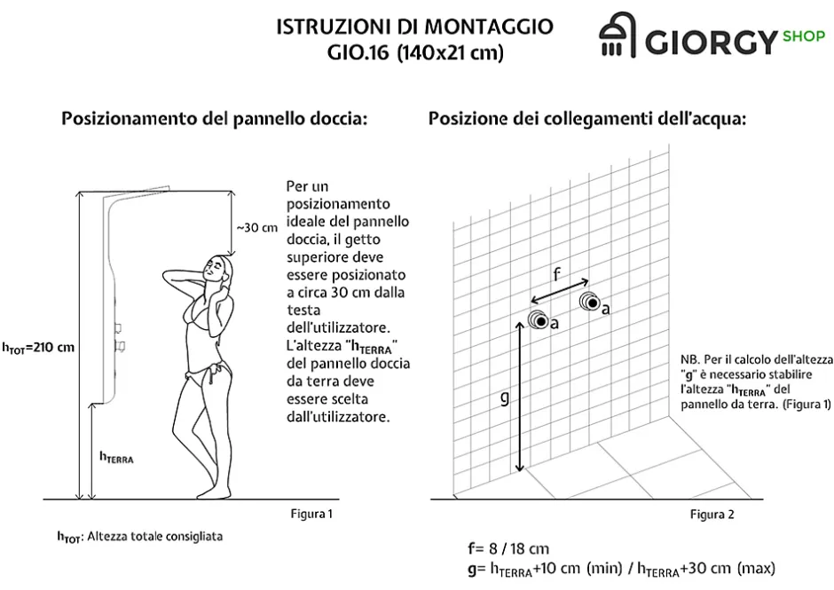 Laneri Colonne de douche hydromassage en ABS verni en poudre blanche mat