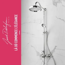 Jacob Delafon Colonne de douche Cléo 1889 chromé* Colonne De Douche Mécanique