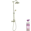 Jacob Delafon Colonne de douche Cléo 1889 Or beige + nettoyant Briochin