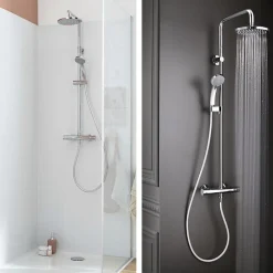 Jacob Delafon Colonne de douche Simone + nettoyant Briochin* Colonne De Douche Thermostatique