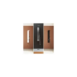 Kinedo Colonne de douche Aquastyle inox laquée noir mat + nettoyant Briochin* Colonne De Douche Thermostatique