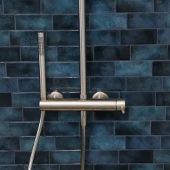 Essebagno Colonne de douche mécanique façon inox Luisa