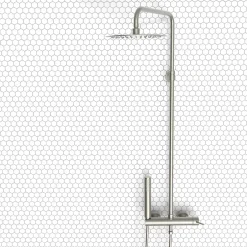 Essebagno Colonne de douche mécanique façon inox Luisa