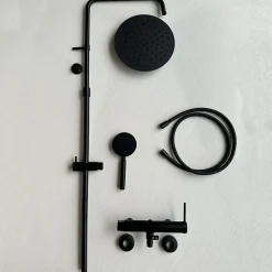 Essebagno Colonne de douche mécanique noir mat 250 Lollipop II* Colonne De Douche Mécanique