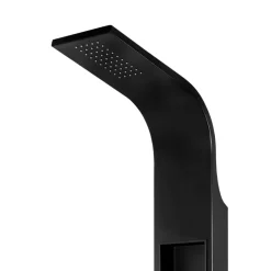 GoodHome Colonne de douche mécanique hydromassante, noir mat, Layra* Colonne De Douche Hydromassante
