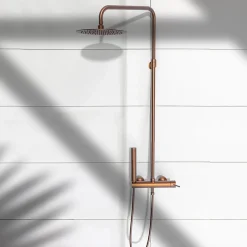 Essebagno Colonne de douche mécanique, cuivré, Luisa 250