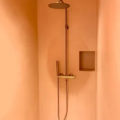Essebagno Colonne de douche mécanique, cuivré, Luisa 250