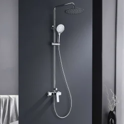 Poalgi Colonne de douche mécanique avec barre extensible SKY BATH chromé série GLORY