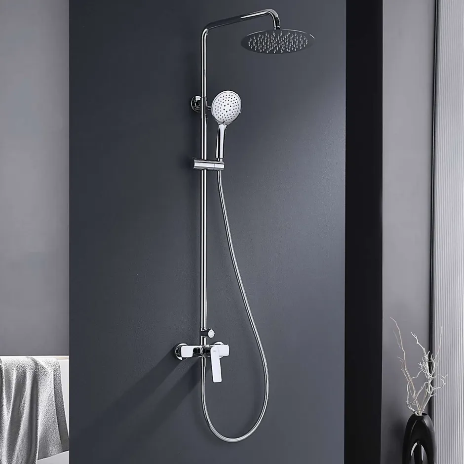 Poalgi Colonne de douche mécanique avec barre extensible SKY BATH chromé série GLORY