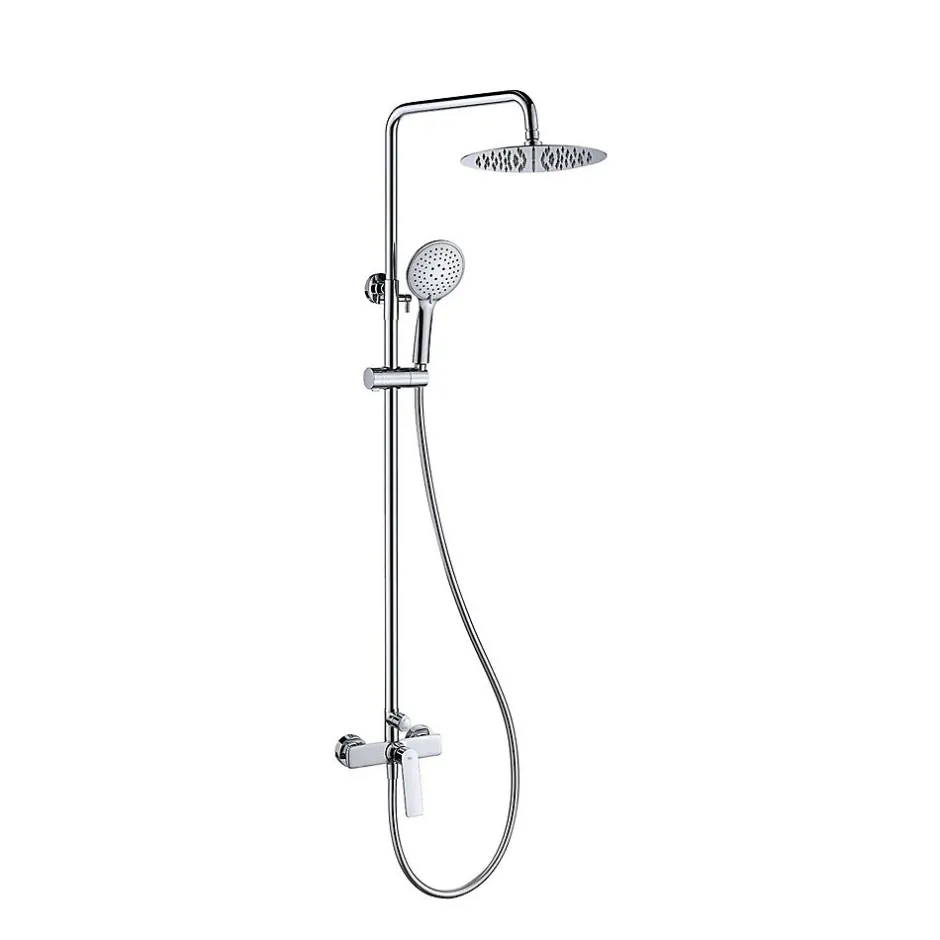 Poalgi Colonne de douche mécanique avec barre extensible SKY BATH chromé série GLORY