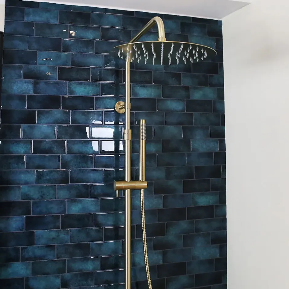 Essebagno Colonne de douche mécanique or brossé 300 Delice II