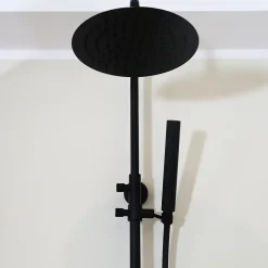 Essebagno Colonne de douche mécanique noire Indus
