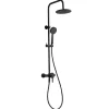 Essebagno Colonne de douche mécanique noire Delice