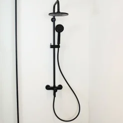 Essebagno Colonne de douche mécanique noire Delice
