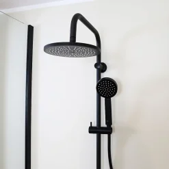 Essebagno Colonne de douche mécanique noire Delice