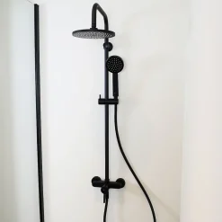 Essebagno Colonne de douche mécanique noire Delice