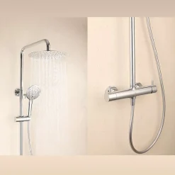 Poalgi Colonne de douche mécanique avec barre extensible SKY BATH chromé série PROMISE* Colonne De Douche Mécanique