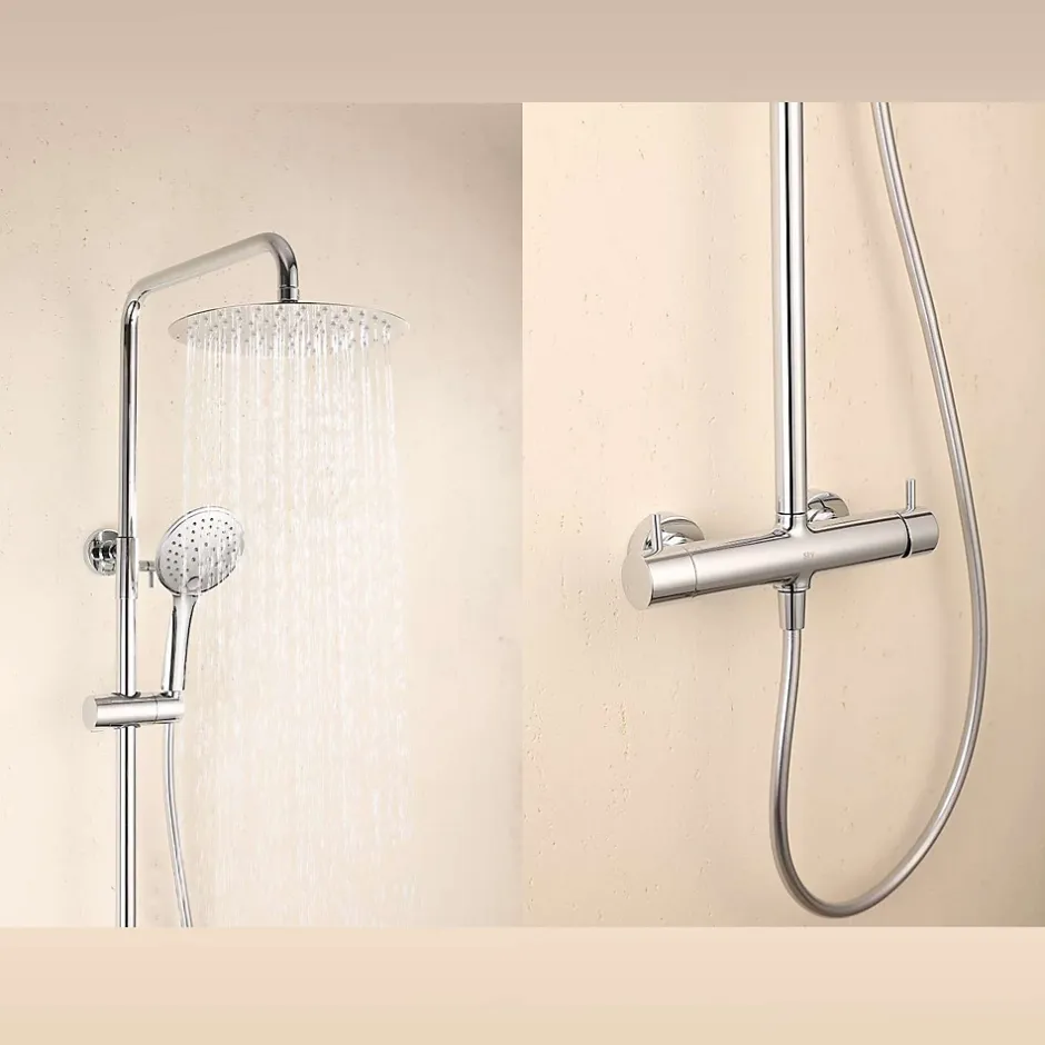Poalgi Colonne de douche mécanique avec barre extensible SKY BATH chromé série PROMISE* Colonne De Douche Mécanique