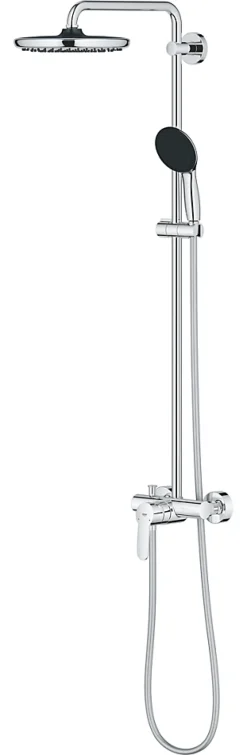 Grohe Colonne de douche mécanique avec douchette + pommeau + flexible + barre chrome, Vitalio Start* Colonne De Douche Mécanique