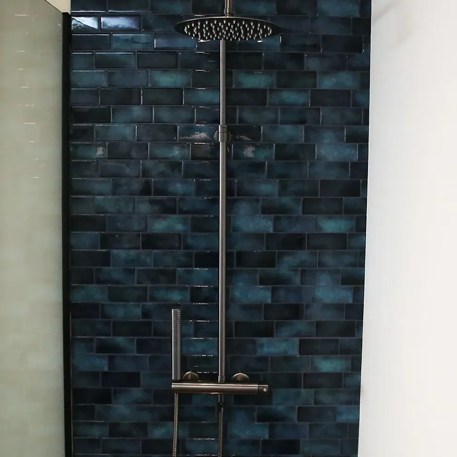 Essebagno Colonne de douche mécanique, gun metal, Esserondo* Colonne De Douche Mécanique