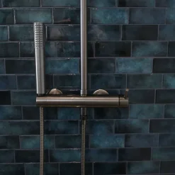 Essebagno Colonne de douche mécanique, gun metal, Esserondo* Colonne De Douche Mécanique