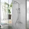 Poalgi Colonne de douche mécanique avec barre extensible SKY BATH nickel brossé PVD série PROMISE* Colonne De Douche Mécanique