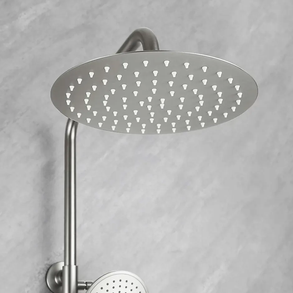 Poalgi Colonne de douche mécanique avec barre extensible SKY BATH nickel brossé PVD série PROMISE* Colonne De Douche Mécanique