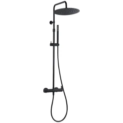 Essebagno Colonne de douche mécanique noire 300 Delice II* Colonne De Douche Mécanique
