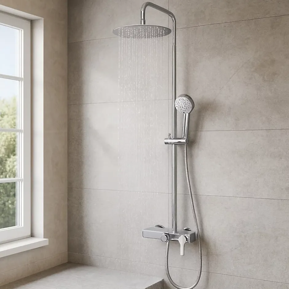 Essebagno Colonne de douche mécanique chromée Waterbox II* Colonne De Douche Mécanique