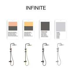 Poalgi Colonne de douche mécanique avec barre extensible SKY BATH chromé série INFINITE* Colonne De Douche Mécanique