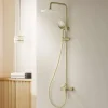 Poalgi Colonne de douche mécanique avec barre extensible SKY BATH or brossé PVD série GLORY* Colonne De Douche Mécanique