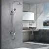 Imex Products Colonne de douche mitigeur chrome en acier et laiton avec douchette extensible
