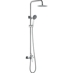 Imex Products Colonne de douche mitigeur chrome en acier et laiton avec douchette extensible
