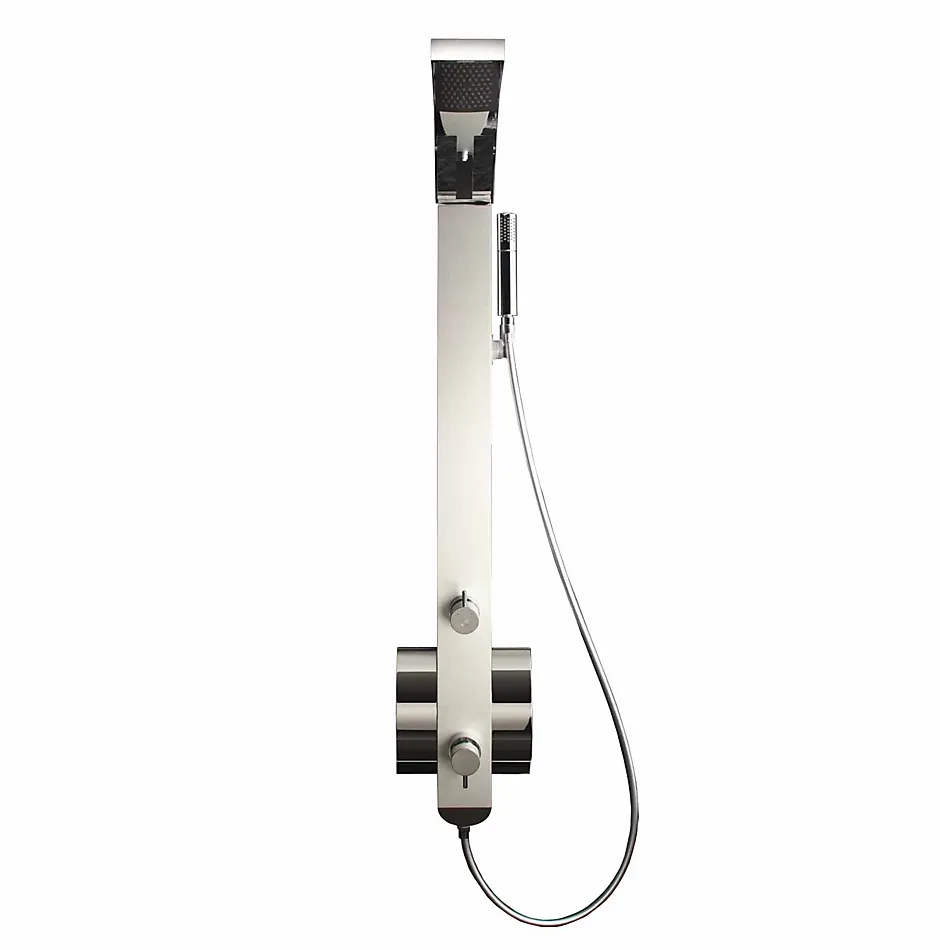 Drop Colonne de Douche Mitigeur Thermostatique IDEA2 Aluminium Anodisé* Colonne De Douche Thermostatique