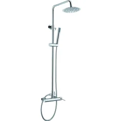 Imex Products Colonne de douche mitigeur monocommande chrome acier et laiton avec douchette extensible* Colonne De Douche Encastrable