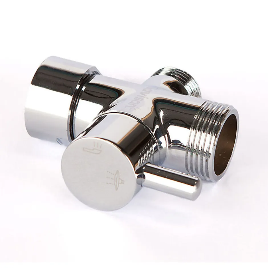 Kibath Colonne de douche monocommande ronde SIX, 79-125 cm, finition chrome poli, en laiton