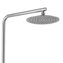 Kibath Colonne de douche monocommande ronde SIX, 79-125 cm, finition chrome poli, en laiton